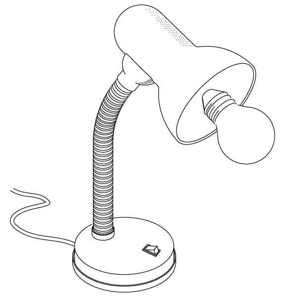 EGLO 9229 - Stolná lampa BASIC 1xE27/40W biela