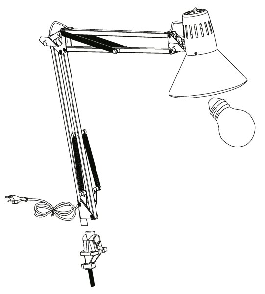 EGLO 90874 - Stolná lampa FIRMO 1xE27/40W