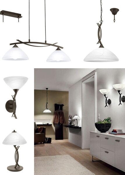 EGLO 91433 - Luster VINOVO 2xE27/60W/230V