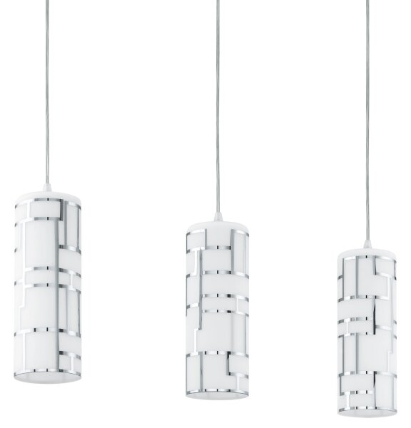 Eglo 92563 - Luster na lanku BAYMAN 3xE27/60W/230V