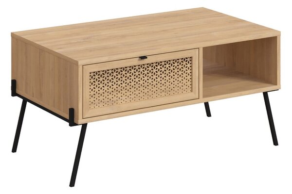 Konferenčný stolík v dekore duba v prírodnej farbe 60x100 cm Ecrin – Marckeric