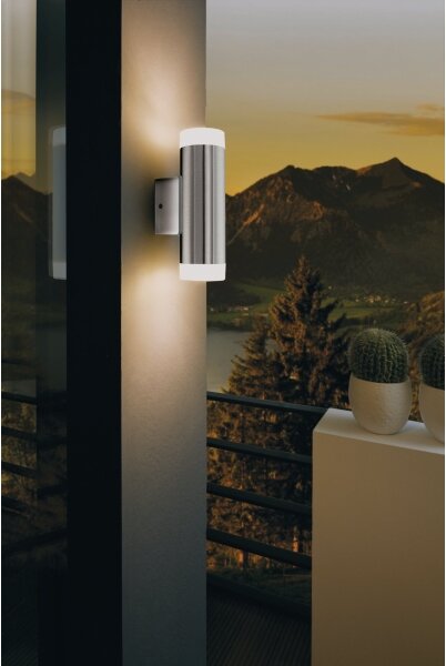 Eglo 92736 - Vonkajšie nástenné svietidlo RIGA-LED GU10/2,5W/230V