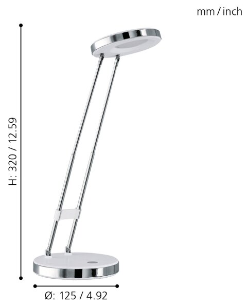 Eglo 93077 - LED stolná lampa GEXO LED/3W/230V