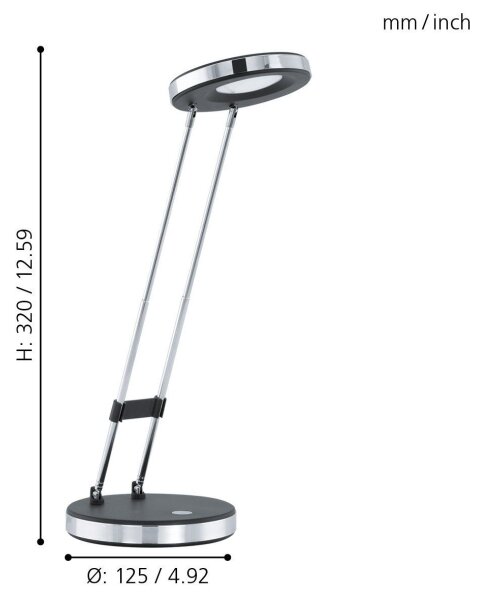 Eglo 93076 - LED stolná lampa GEXO LED/3W/230V