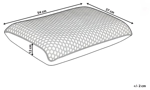 Vankúš na spanie fialový pamäťová pena TPE poťah 55 x 35 cm priedušný chladiaci ortopedický spálňa
