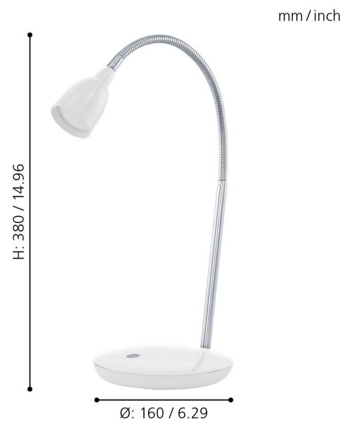 Eglo 93078 - LED stolová lampa DURENGO LED/3W/230V
