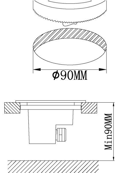 Eglo 93481 - LED Vonkajšie nájazdové svietidlo LAMEDO LED/2,5W/230V IP67