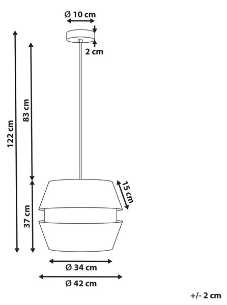 Závesná lampa béžová prírodná ľan palmový list 105 cm rafia osvetlenie na strop moderný boho štýl obývačka spálňa