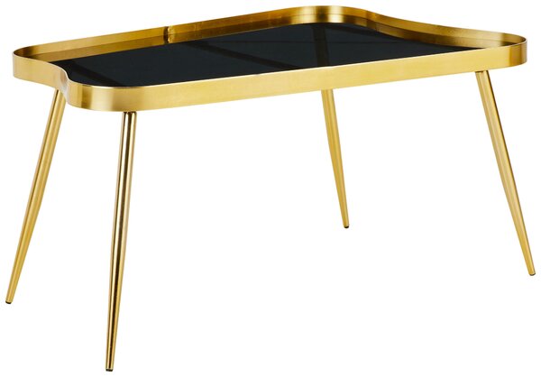 KONFERENČNÝ STOLÍK, mosadzná, kov, 90/50/48 cm Livetastic - Stolíky do obývačky, Online Only
