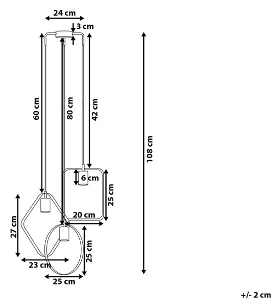 Závesná lampa čierna kov PVC 3 otvorené tienidlá geometrický tvar na strop moderný industriálny štýl osvetlenie obývačka jedáleň