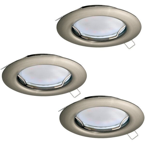 Eglo 94237 - Sada 3x LED zapustených svietidiel PENETO 3xGU10-LED/3W/230V