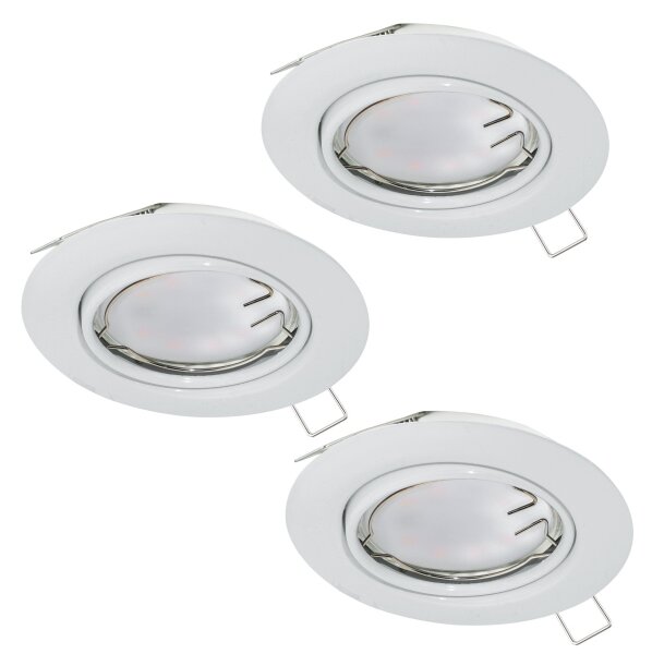 Eglo 94406 - SADA 3x LED Podhľadové svietidlo PENETO 3xGU10-LED/5W/230V