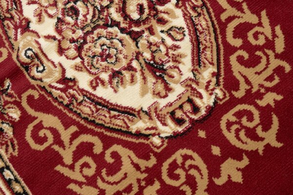 Koberec Atlas PP červený obdĺžnikový 100x200 cm – nízky vlas
