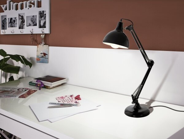 Eglo 94697 - Stolná lampa BORGILLIO 1xE27/40W/230V