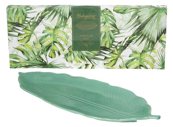 Servírovací podnos Jungle Leaves 47 cm svetlozelený