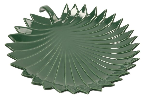 Servírovací podnos Jungle Leaves 35 cm zelený