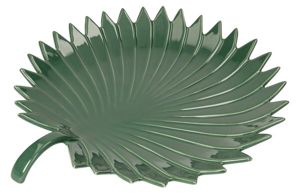 Servírovací podnos Jungle Leaves 35 cm zelený