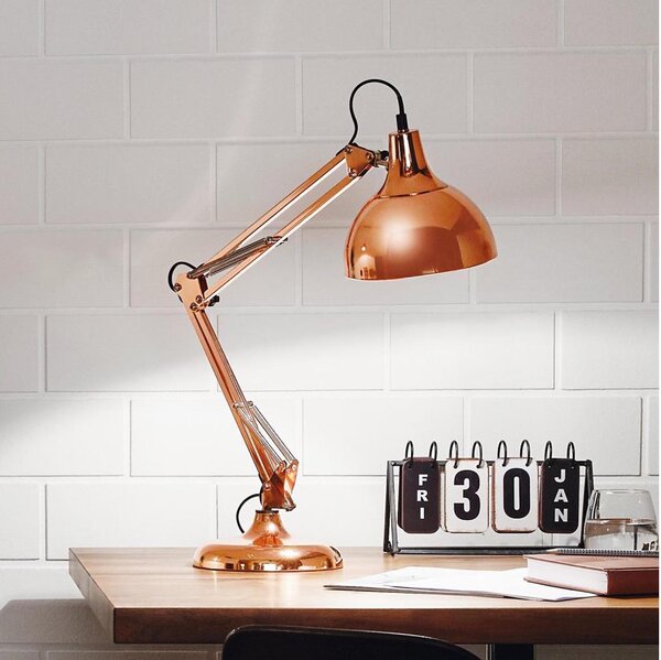 Eglo 94704 - Stolná lampa BORGILLIO 1xE27/40W/230V