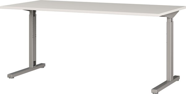 Výškovo nastaviteľný písací stôl 4253 Profi 2.0 Farba: Svetlo sivá / Strieborná