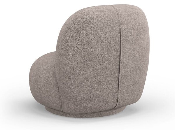 Béžové kreslo z textílie buklé Chuck – Micadoni Home
