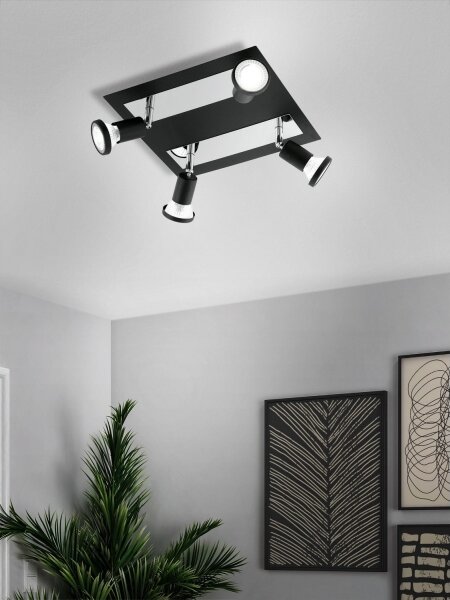 Eglo 94966 - LED Bodové svietidlo SARRIA 4xGU10-LED/5W/230V