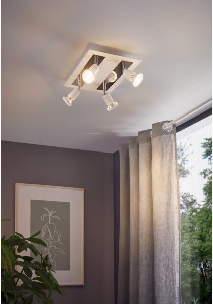 Eglo 94962 - LED Bodové svietidlo SARRIA 4xGU10-LED/5W/230V
