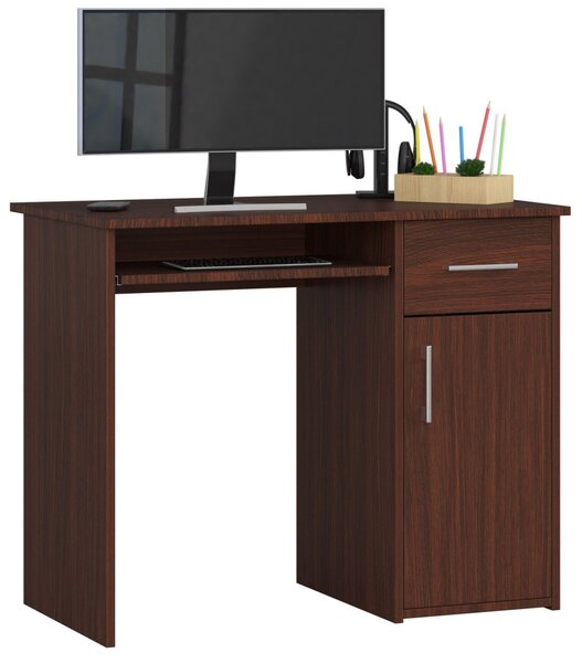 Ak furniture Volně stojící psací stůl Pin 90 cm wenge