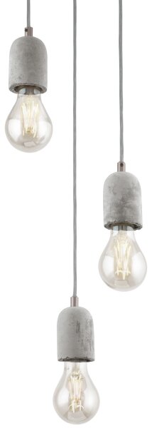 Eglo 95523 - Luster SILVARES 3xE27/60W/230V