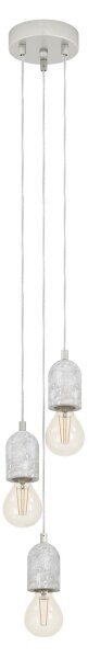 Eglo 95523 - Luster SILVARES 3xE27/60W/230V