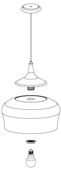 Eglo 95383 - Luster OBREGON 1xE27/60W/230V