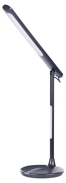 Kancelárska stolná LED lampa čierna kovová hliníková dvojitý dotykový spínač moderné osvetlenie do kancelárie