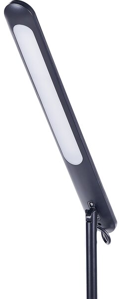 Kancelárska stolná LED lampa čierna kovová hliníková dvojitý dotykový spínač moderné osvetlenie do kancelárie