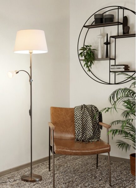 Eglo 95686 - Stojaca lampa CONESA 1xE27/60W + 1xE14/40W