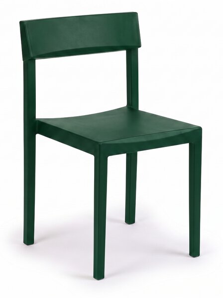 Plastová jedálenská stolička UNO, zelená