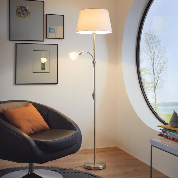 Eglo 95686 - Stojaca lampa CONESA 1xE27/60W + 1xE14/40W