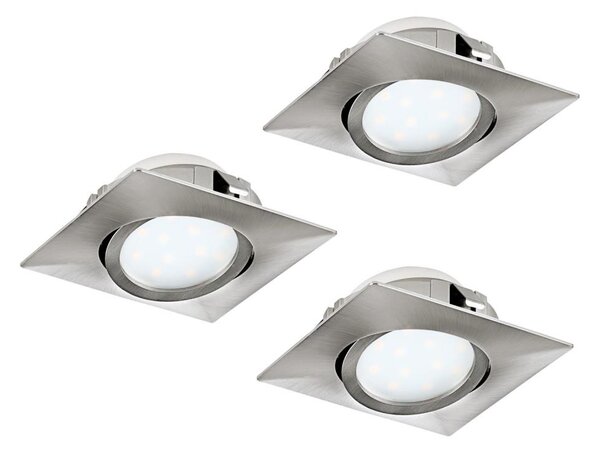 Eglo 95846- SADA 3x LED zapustených svietidiel PINEDA LED/4,9W/230V