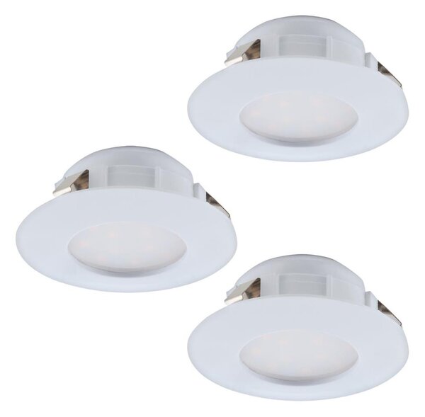 Eglo 95821 - sada 3xLED kúpeľňové podhľadové svietidlo PINEDA LED/4,9W/230V IP44