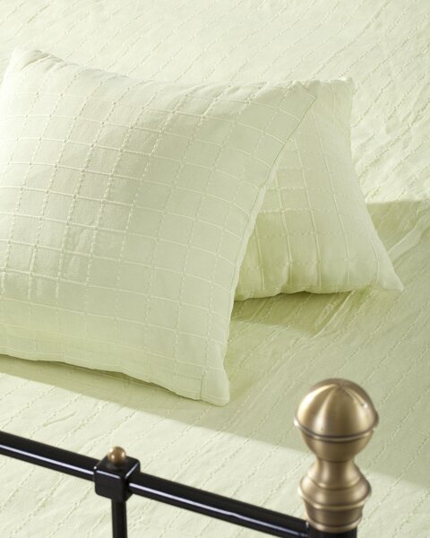 Súprava Milena lime green 150 × 250 cm – deka + 2 obliečky na vankúše
