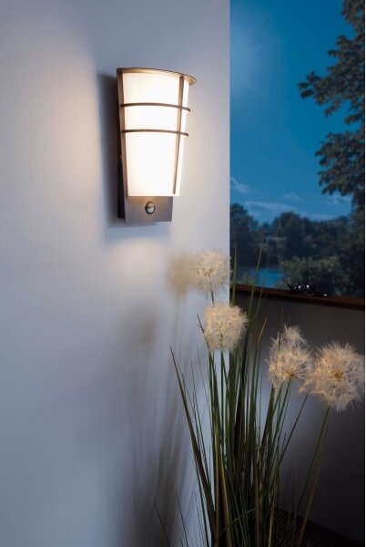 Eglo 96017-LED Vonkajšie nástenné svietidlo s pohybovým senzorom BREGANZO 1 2xLED/2,5W IP44