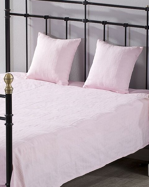Súprava Milena pink rosa 150 × 250 cm – deka + 2 obliečky na vankúše