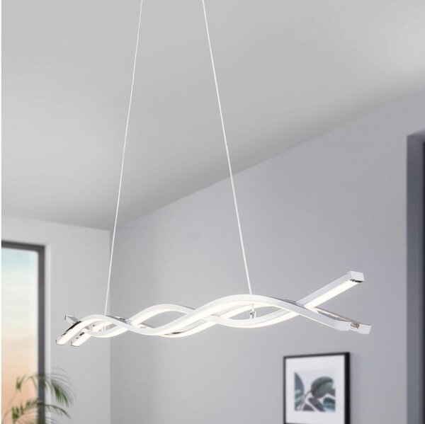 Eglo 96102 - LED luster na lanku LASANA 2 LED/35W/230V 3000K lesklý chróm
