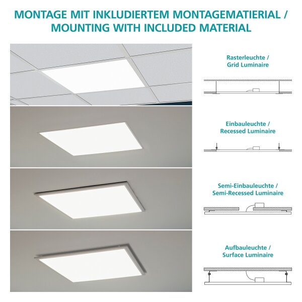 Eglo 96152 - LED stropný panel SALOBRENA LED/16W/230V