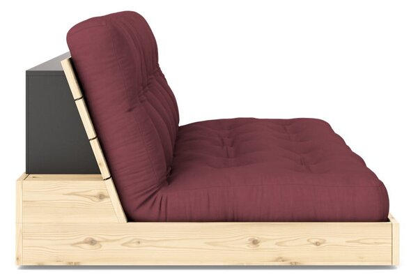 Vínová rozkladacia pohovka 196 cm Base – Karup Design