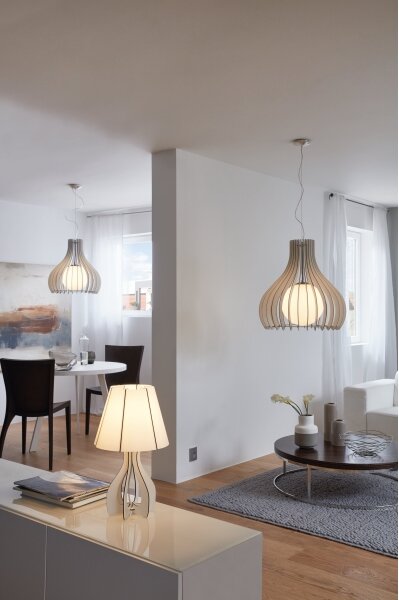 Eglo 96211 - Závesný luster na lanku TINDORI 1xE27/60W/230V pr. 50 cm biely