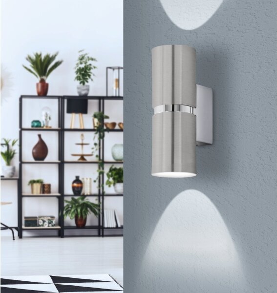 Eglo 96261 - LED Nástenné svietidlo PASSA 2xGU10/3.3W/230V guľaté