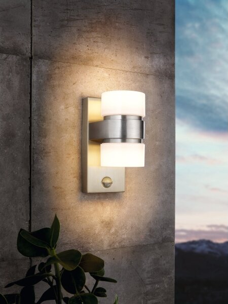 Eglo 96277 - LED Vonkajšie nástenné svietidlo s čidlom ATOLLARI 2xLED/6W