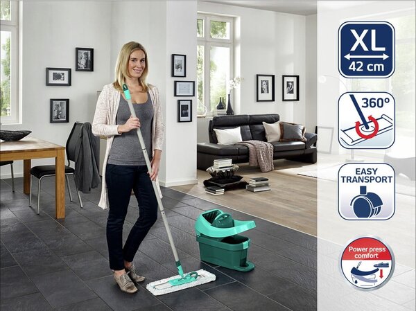 Mop s vedierkom a náhradným návlekom Profi Compact - LEIFHEIT