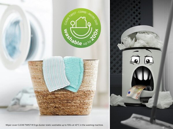 Mop s vedierkom a náhradným návlekom Clean Twist M Ergo - LEIFHEIT