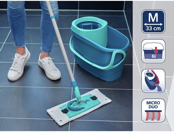 Mop s vedierkom a náhradným návlekom Clean Twist M Ergo - LEIFHEIT