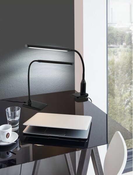 Eglo 96437 - LED Lampa s klipom LAROA LED/4,5W/230V čierna